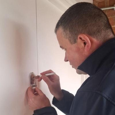 Locksmith Rushden 1 The Parish Locksmith Rushden opening a lock on a lockout job after the keys have been lost