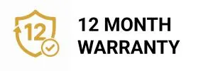 12 month warranty