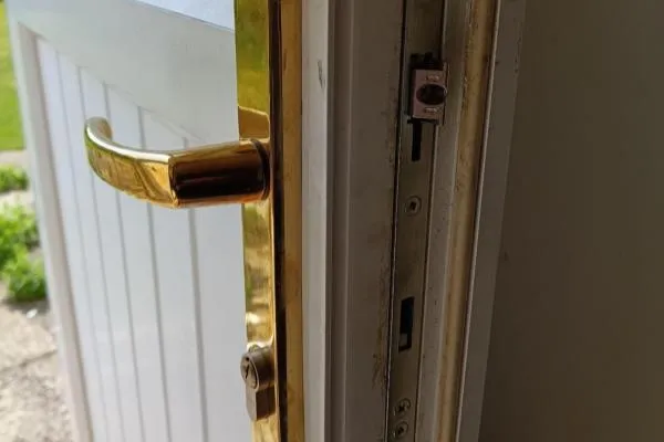 uPVC door handle and multipoint locking mechanism repaired in Higham Ferrers.