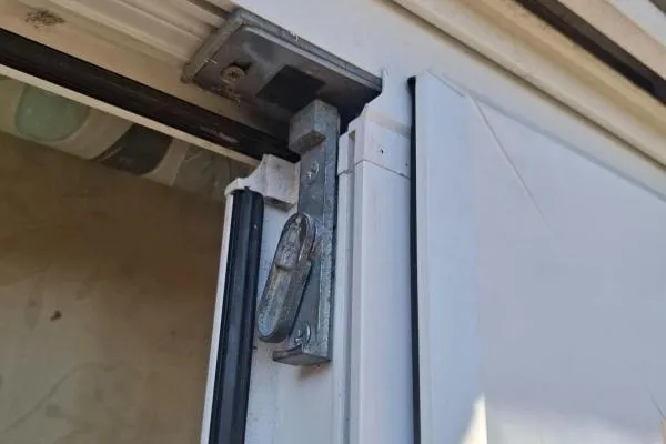 uPVC door shoot bolt repaired during a door repair in Irchester.