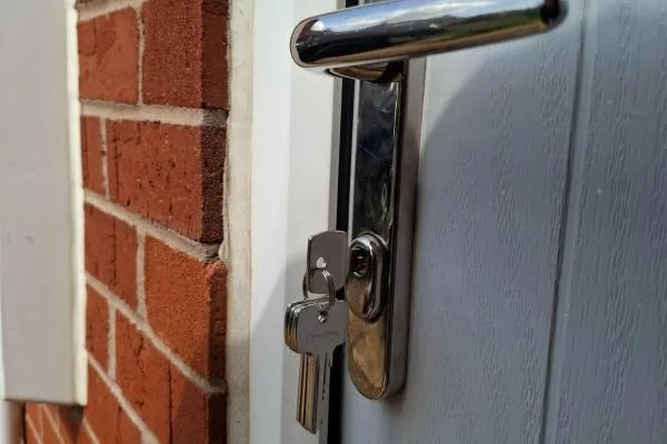 New lock fitted by an emergency locksmith in Earls Barton after the keys have been lost