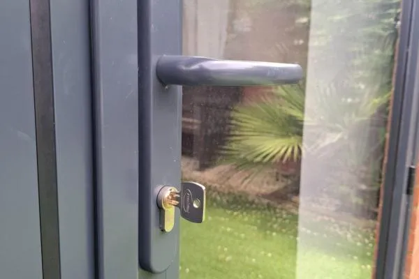 Lock repair in Irthlingborough by The Parish Locksmith, fixing a faulty Bi-fold door lock to restore smooth and reliable operation.