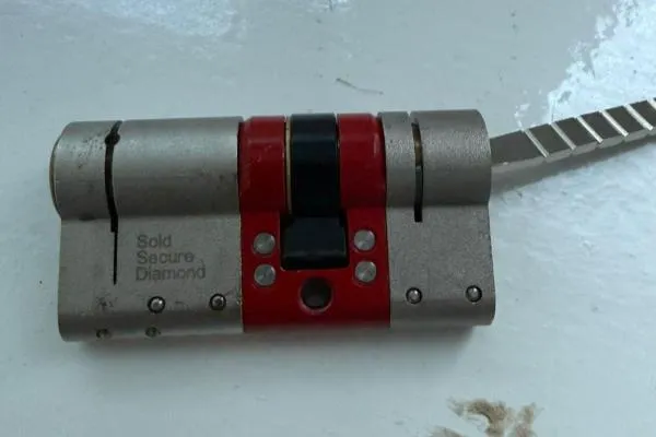 Lock repair in Raunds involving a high-security Euro cylinder
