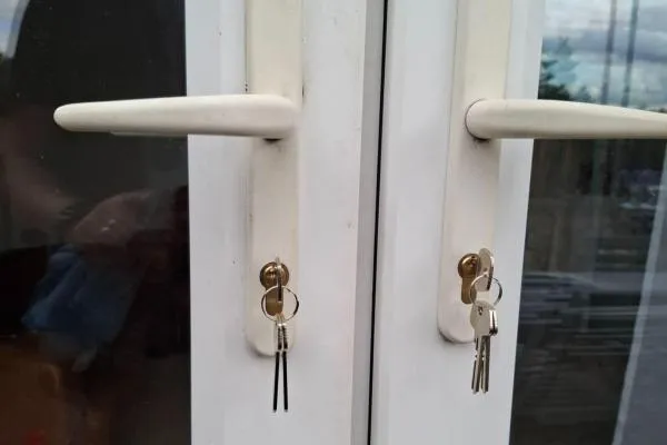 Multipoint locking mechanism repaired on a uPVC door in Raunds.