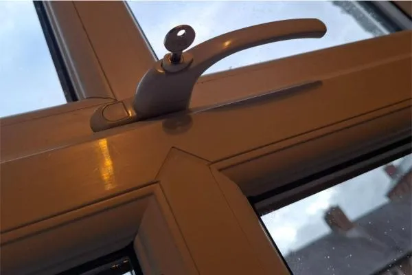 Locking uPVC window handle repaired at a property in Higham Ferrers.