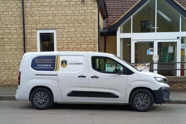 Mobile locksmith van serving Stanwick